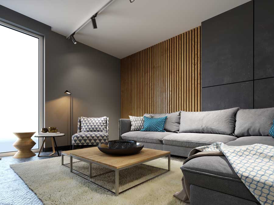 Imagem mostra uma sala projetada por um arquiteto e divulgada por uma assessoria de imprensa especializada em arquitetura e decoração 